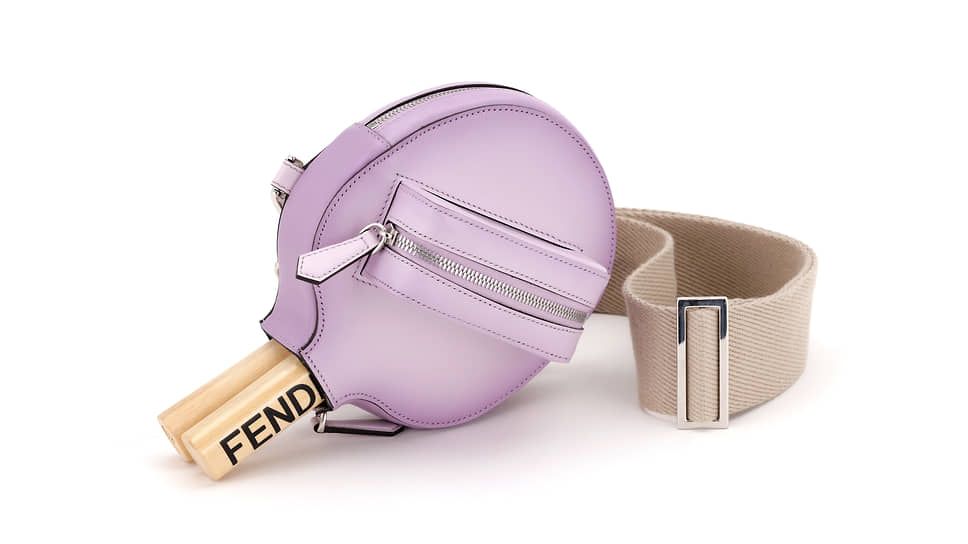 Сумка Fendi, текстиль, кожа 