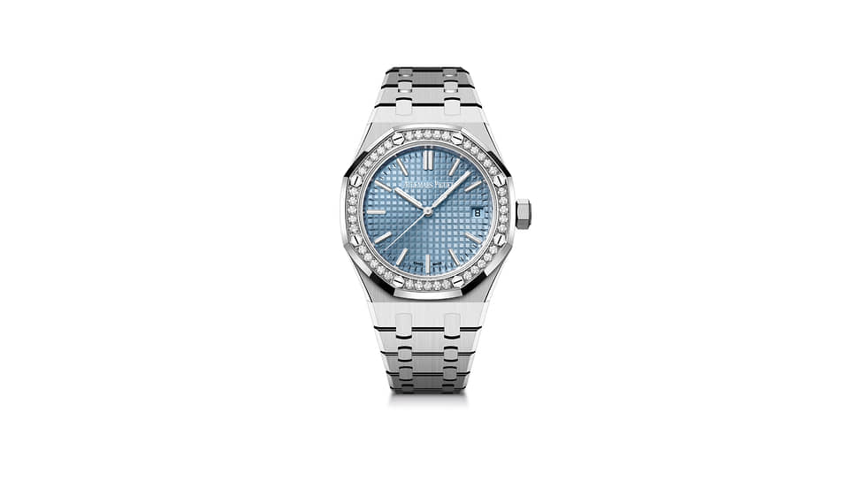 Часы Audemars Piguet Royal Oak, сталь, бриллианты 