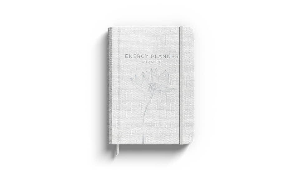 Energy Planner Miracle — ежедневник с энергетическими практиками, серо-белый
