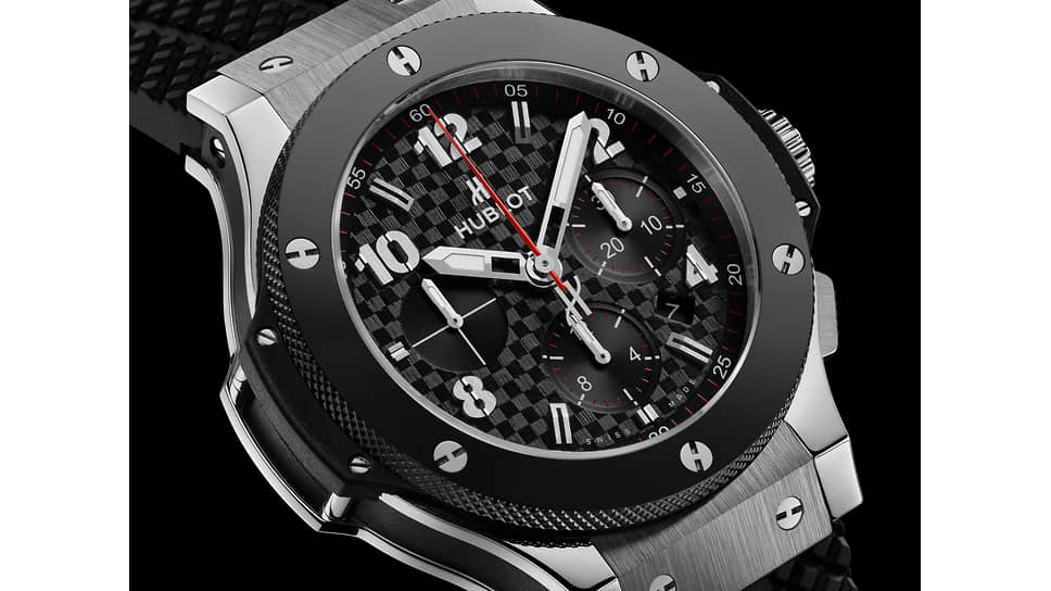 Hublot Big Bang Original Steel Ceramic в стальном корпусе диаметром 41 мм с керамическим кольцом циферблата