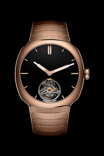H. Moser & Cie Streamliner Tourbillon Vantablack®. Корпус 40 мм из красного золота 5N, циферблат из поглощающего свет инновационного покрытия Vantablack 
