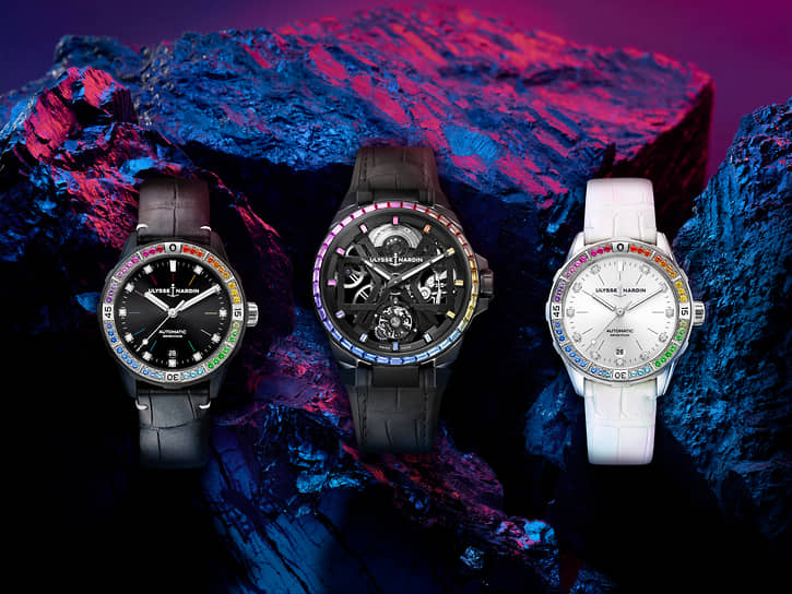 Фото из рекламной кампании часов Ulysse Nardin Rainbow 