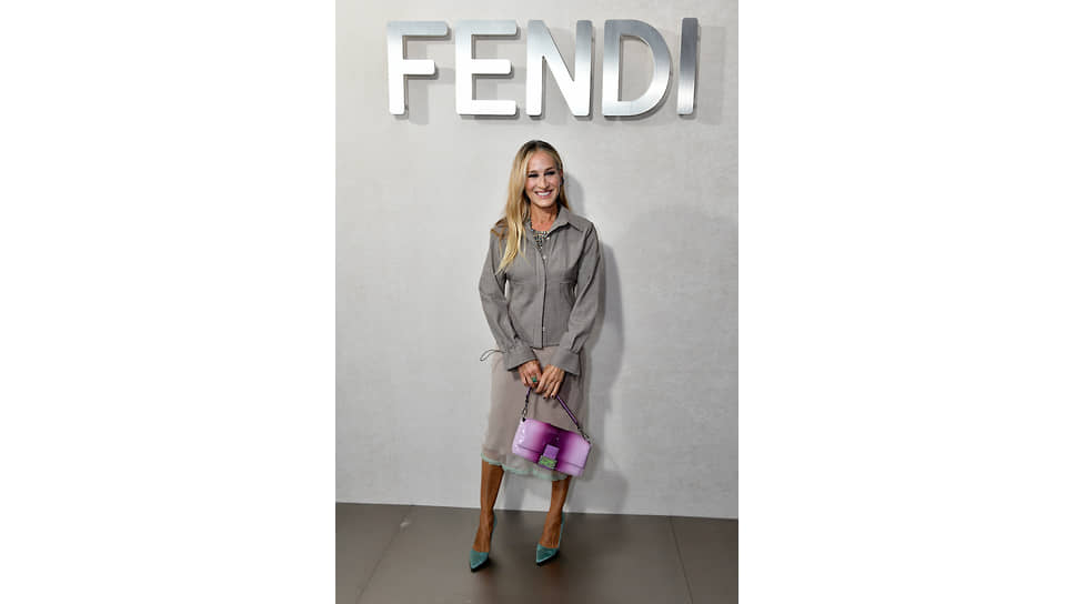 Актриса Сара Джессика Паркер на мероприятии, посвященном 25-летию сумки Fendi Baguette, Нью-Йорк, 2022