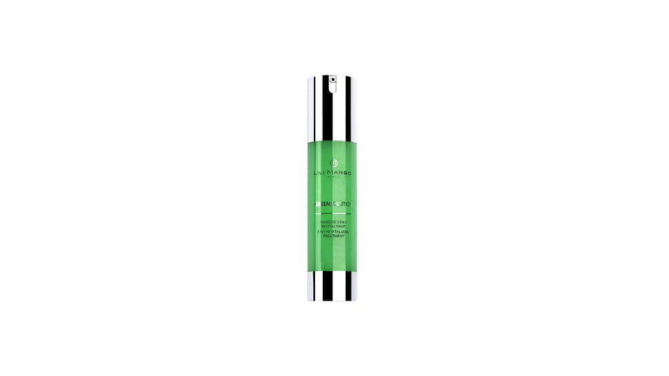 Green Solution, омолаживающая маска для лица с фруктовыми экстрактами натурального происхождения и витаминами, Lili Margo 
