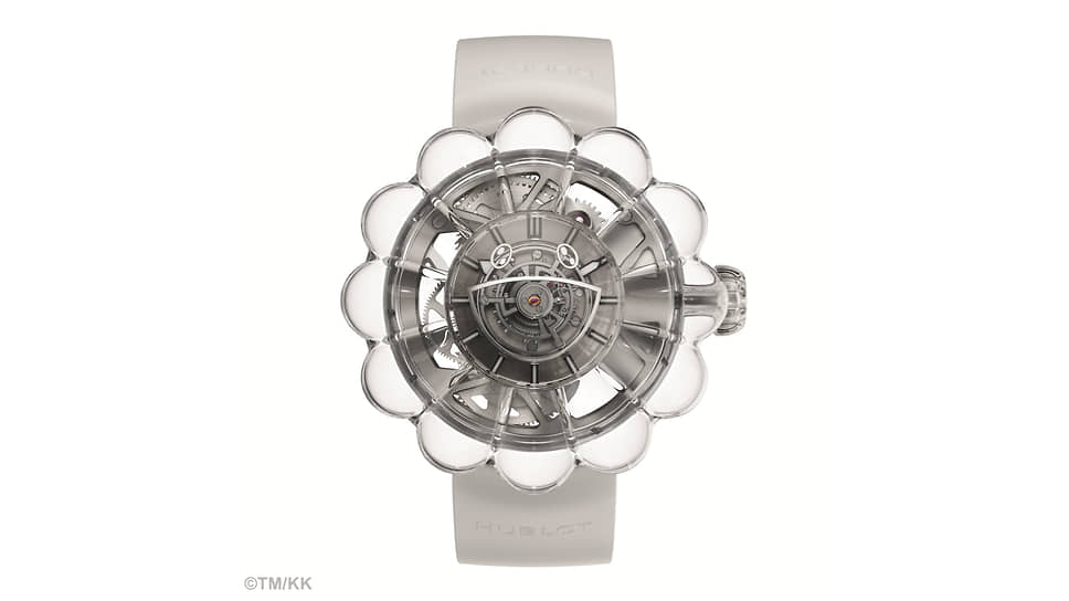 Выпущенные в 50 экземплярах Hublot MP-15 Takashi Murakami Tourbillon Sapphire — самые сложные часы из созданных в содружестве с Такаси Мураками 