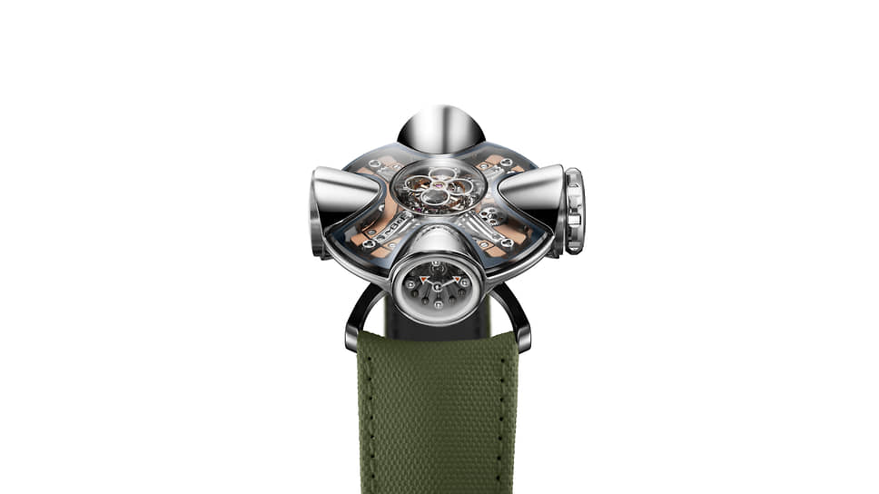 Только в классическом интерьере могли родиться новые часы MB&F Horological Machine №11 Architect, вдохновленные словами Ле Корбюзье «дом — это машина для жилья» 