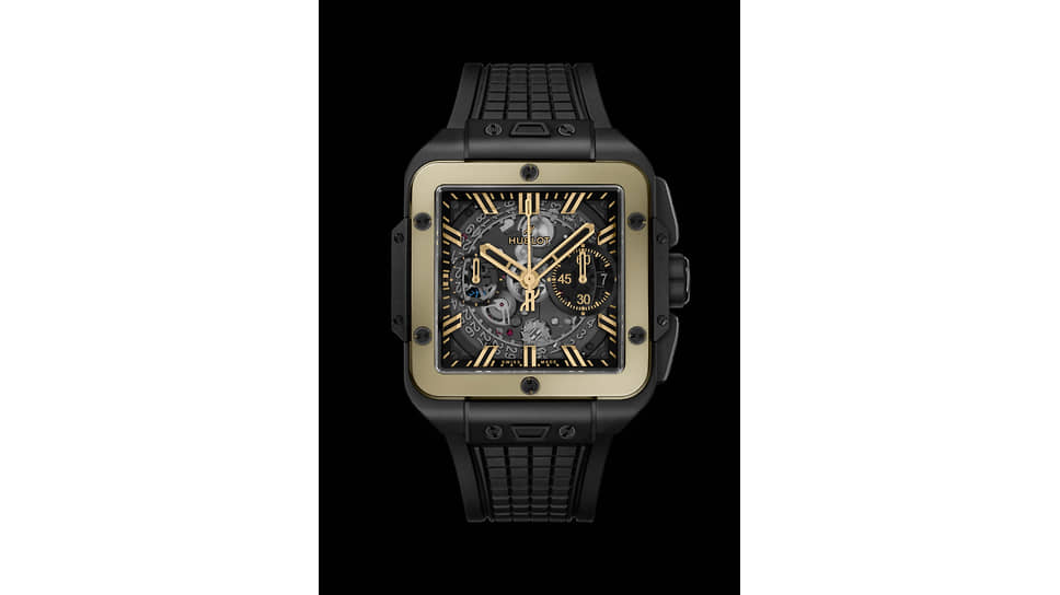 Hublot Square Bang Unico из устойчивого к царапинам золота Magic Gold