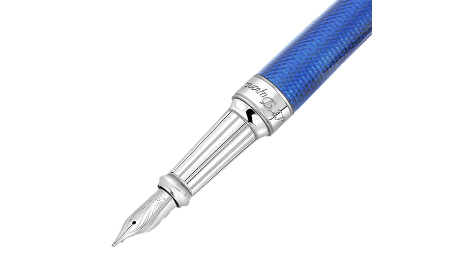 Ручка Line D Eternity XL Blue Lacquer Over Guilloche