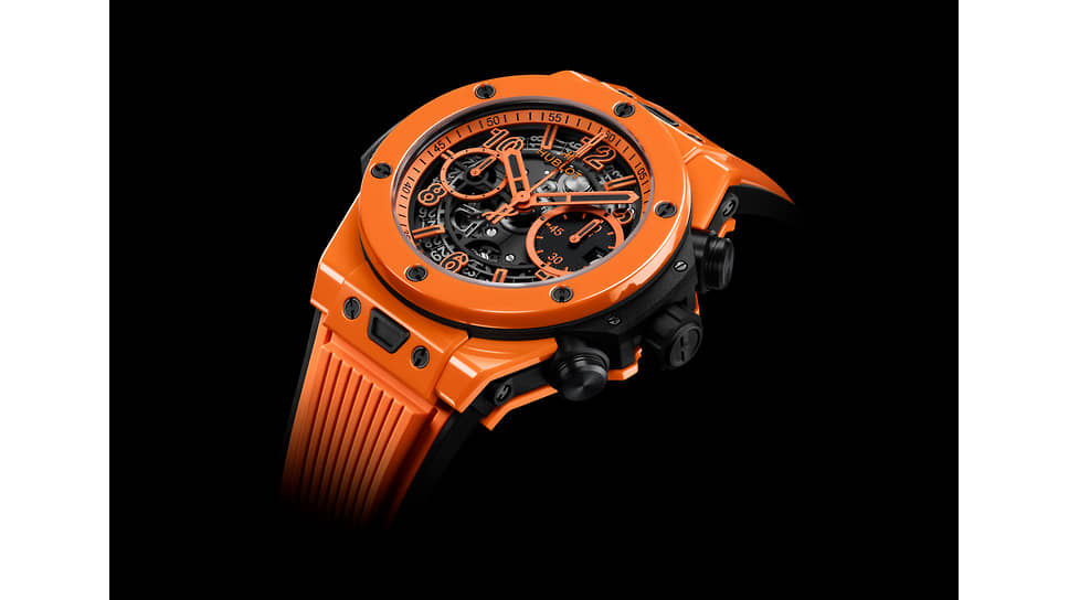 Hublot Big Bang Unico Orange Ceramic в корпусе из керамики оранжевого цвета