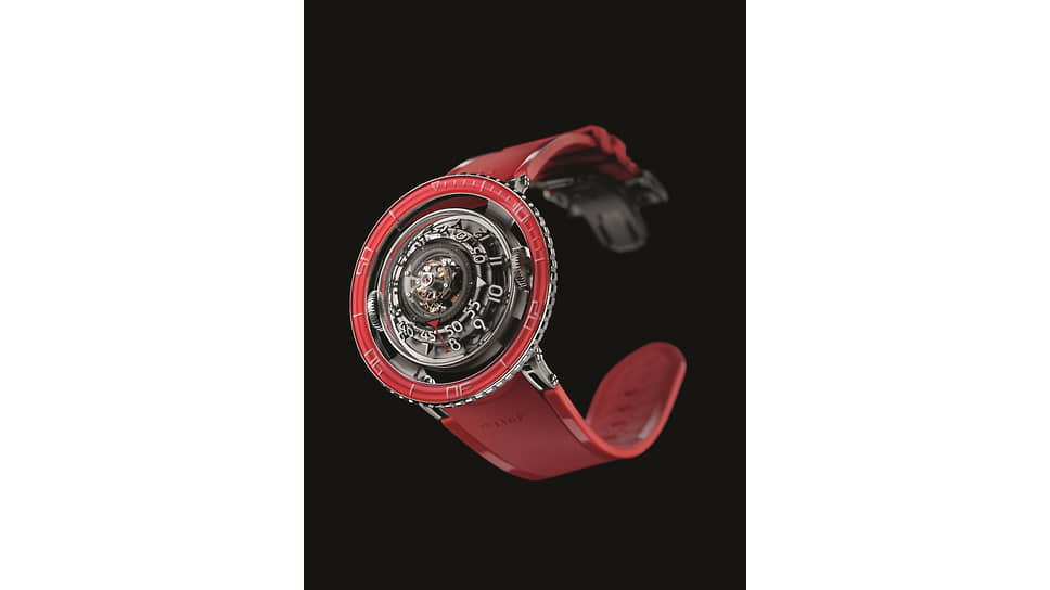 Традиционные для марки MB&F наручные часы HM7 Aquapod