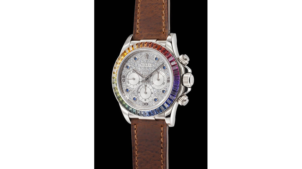 Первые выпущенные часы Rolex Rainbow Daytona Ref. 16599. Эстимейт свыше 3 млн швейцарских франков