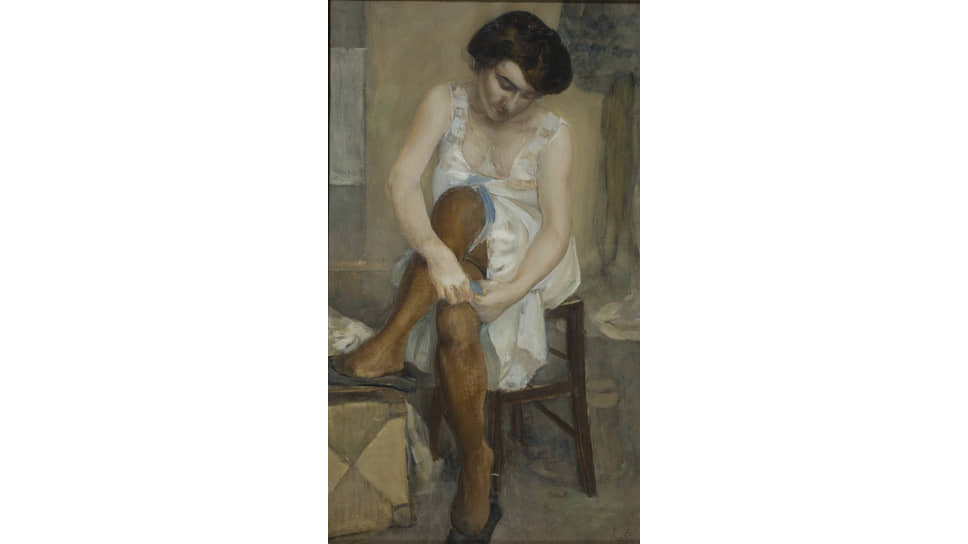  «Портрет жены художника», Кузьма Петров-Водкин, 1907 год 