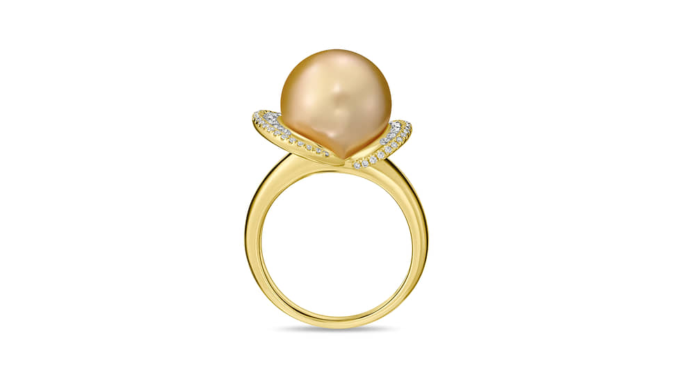Украшения коллекции Royal Pearl из белого и желтого золота с жемчугом Южных морей и бриллиантами 