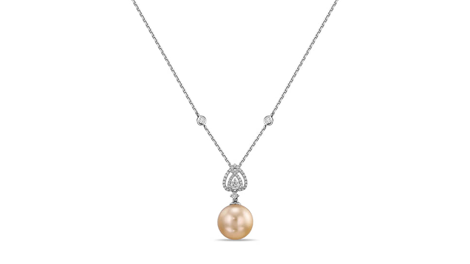 Украшения коллекции Royal Pearl из белого и желтого золота с жемчугом Южных морей и бриллиантами 