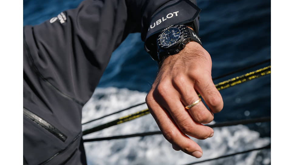 На руке у Алана Руры — новый посвященный парусному спорту хронограф Hublot Big Bang Unico Sailing Team 