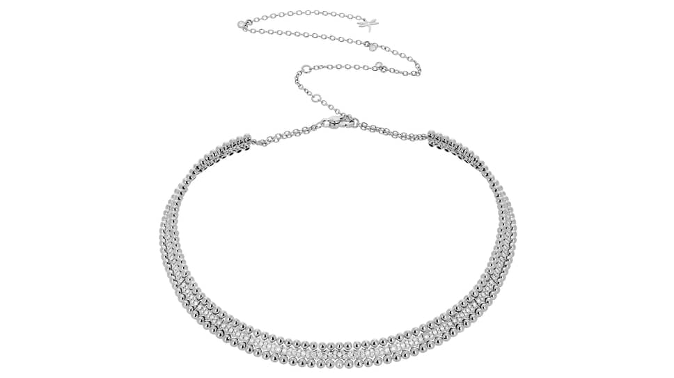 Колье Boutique, белое золото, бриллианты 