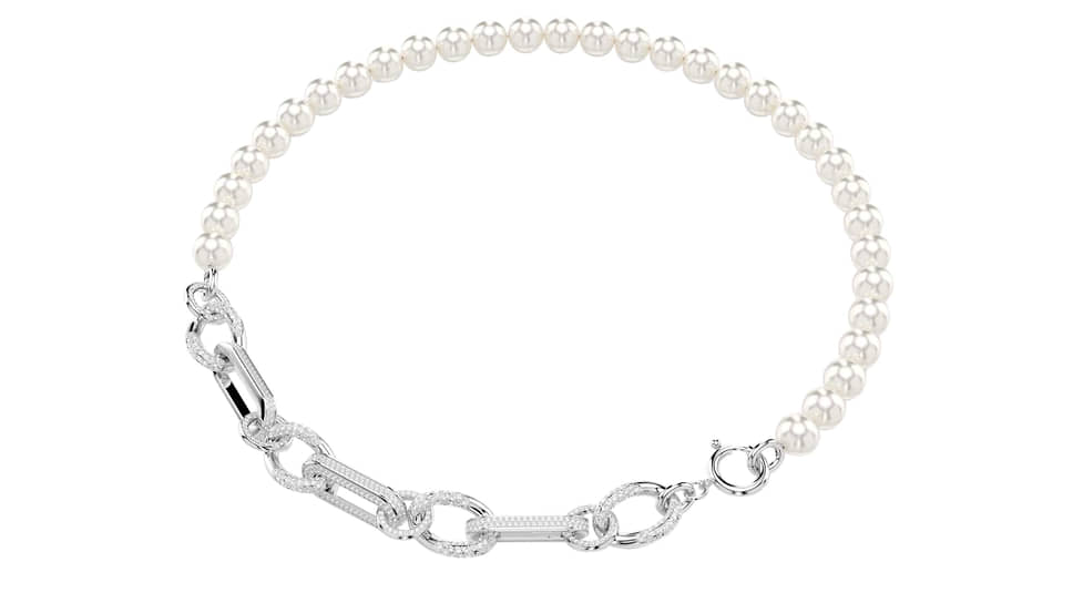 Колье Dextera, Swarovski, металл, жемчуг и кристаллы Swarovski, AllTime 