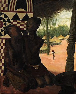 Александр Яковлев. «Тити и Наранге, дочери вождя Эки Бондо», 1926 год