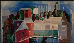 «Вид на мост», 1936–1938 годы. Холст, масло