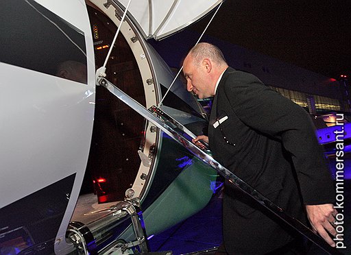 Президент и основатель часового дома Bell & Ross Карлос Росильо на Jet Family Party во Внуково-3 