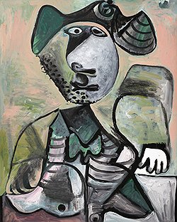 Пабло Пикассо. "Сидящий мужчина", 30 января 1972 года. Sotheby's, эстимейт £6-10 млн
