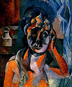 Пабло Пикассо. "Женщина с горшочком горчицы", 1910 год  