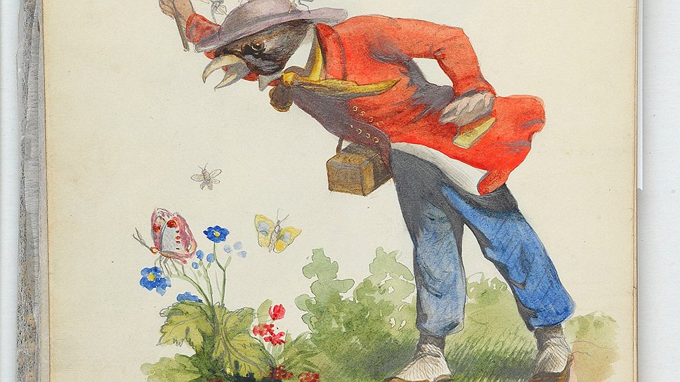 Д. Дунин. "Воробей-энтомолог", 1848 год