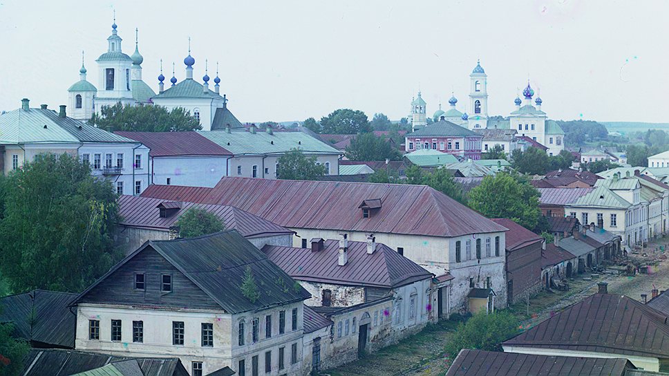Вид с крепостного вала на Торжок, 1910 год