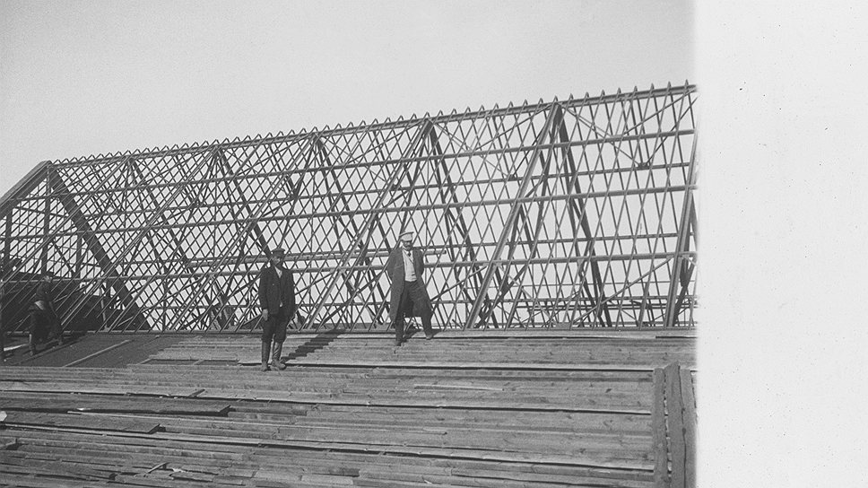 Строительство музея слепков имени Императора Александра III (сейчас ГМИИ им. А. С. Пушкина) со светопрозрачными   перекрытиями залов, 1911 год  