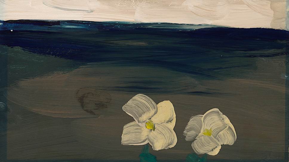 "Пейзаж с двумя цветками", 1968 год  