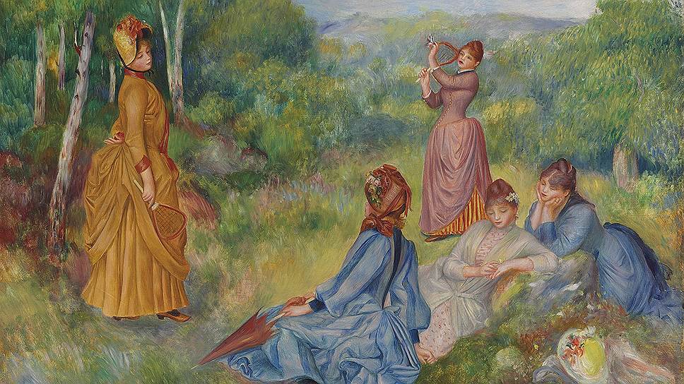 Пьер-Огюст Ренуар. «Девушки, играющие в волан», около 1887 года