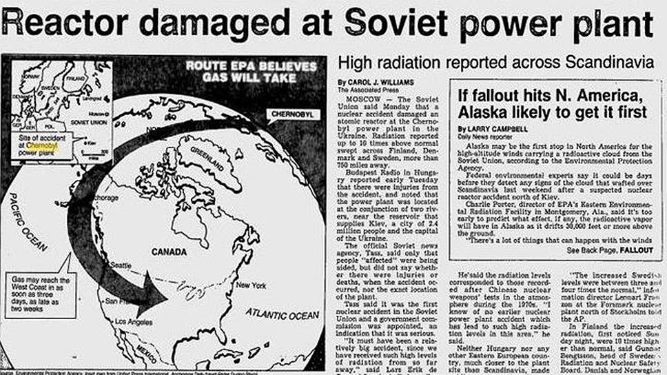 Газета Anchorage Daily News от 29 апреля 1986 года 