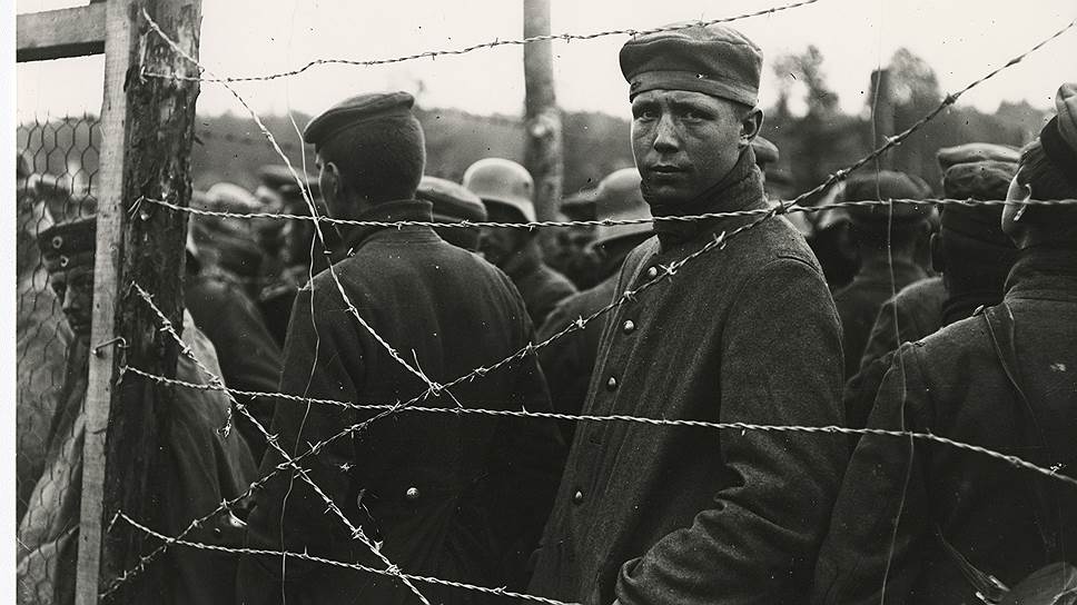 "Сен-Феликс, немецкие пленные в лагере, Эна", 24 октября 1917 года