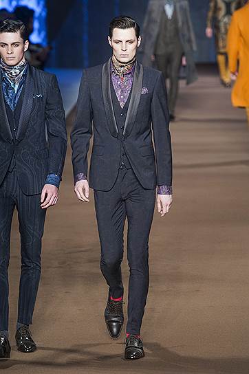 Показ мужской коллекции Etro  «осень-зима 2014/15» 