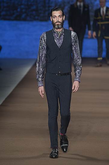 Показ мужской коллекции Etro  «осень-зима 2014/15» 
