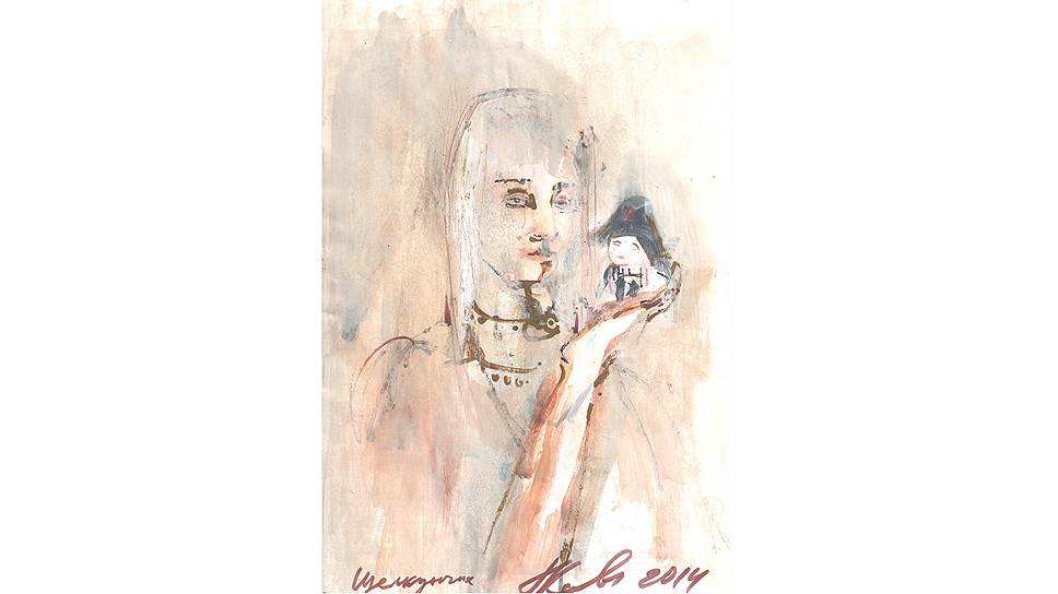 Павел Каплевич. Эскиз костюма Маши для «Щелкунчик. Оперы», 2014 год