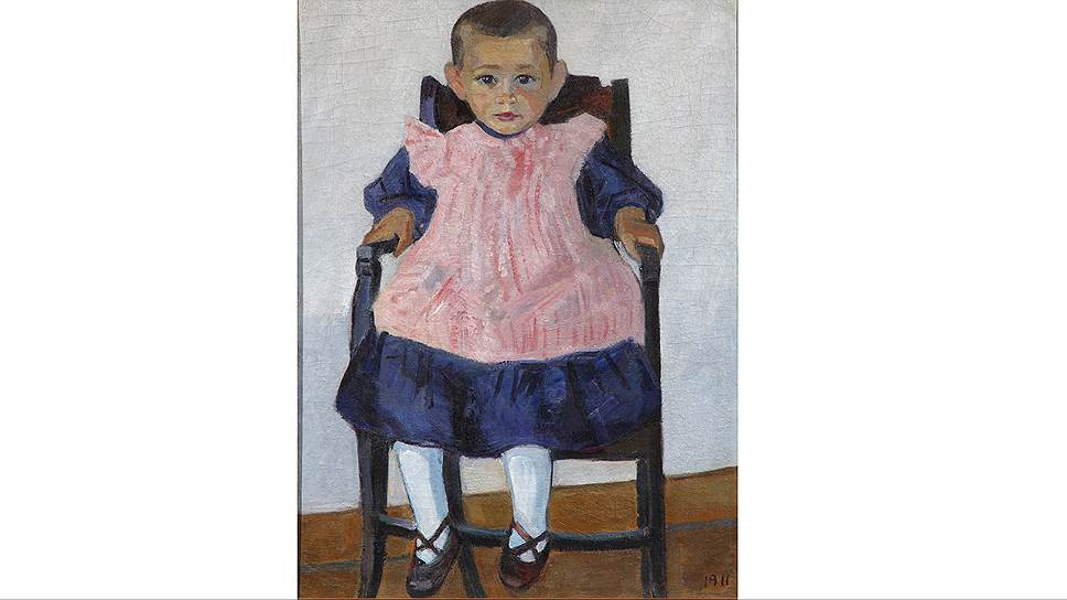 Роберт Фальк. "Девочка в креслице", 1911 год