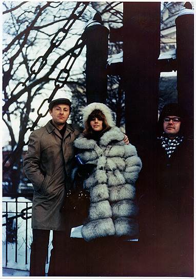 Иосиф Бродский, Эллендея Проффер и Андрей Сергеев, Ленинград, 1971 год 