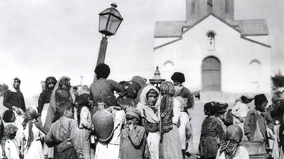 Армянские беженцы в Баку, 1918 год 
