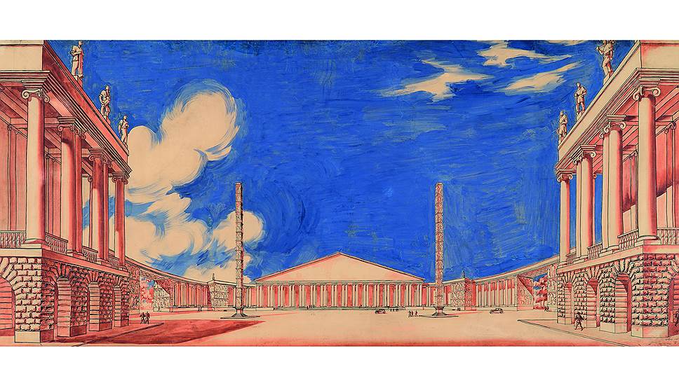 Иван Фомин. Академия наук в Москве, перспектива 1933–1949 годов 