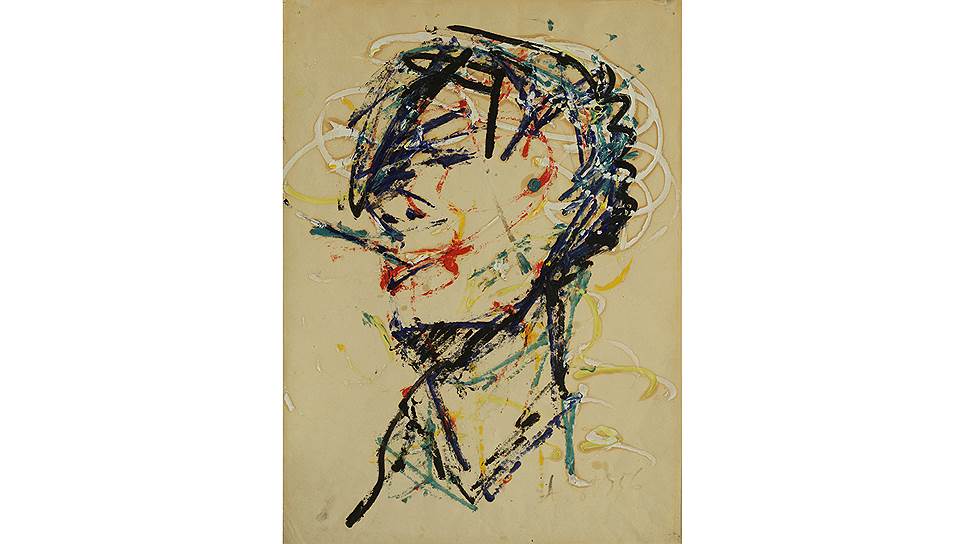 "Автопортрет с сигаретой", 1956 год 