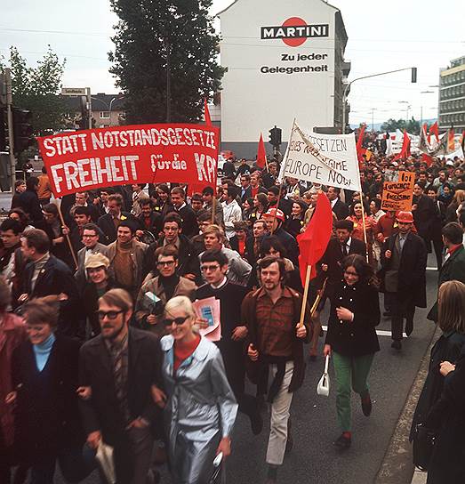 Студенческая демонстрация, май 1968 года