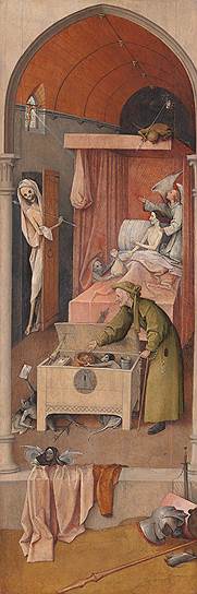 "Смерть скупца", 1500–1510 годы. Из коллекции Национальной галереи искусства в Вашингтоне 