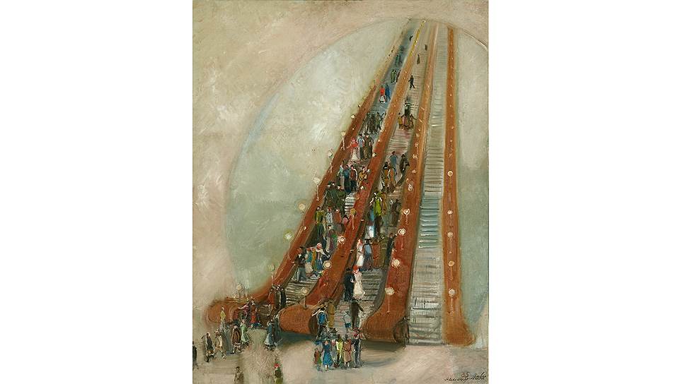 Александр Лабас. "Метро", 1935 год