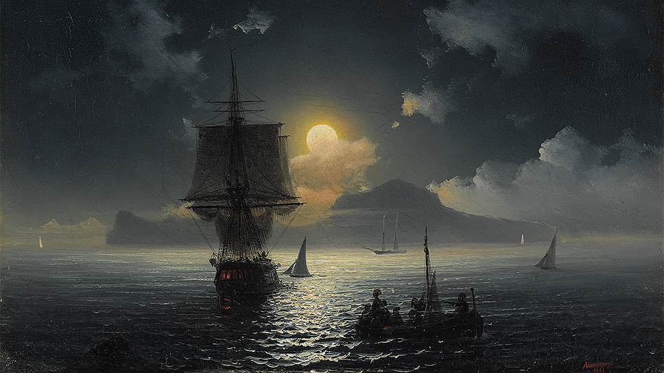 "Лунная ночь на Капри", 1841 год