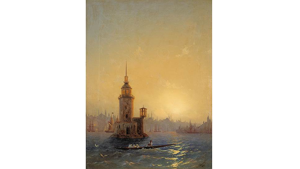 "Вид Леандровой башни в Константинополе", 1848 год