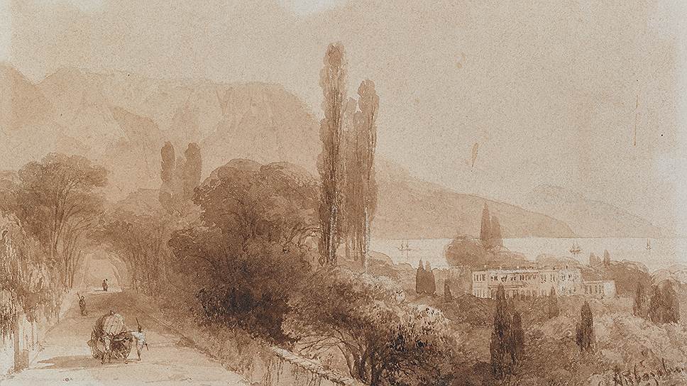 "Вид Ялты", конец 1840-х годов