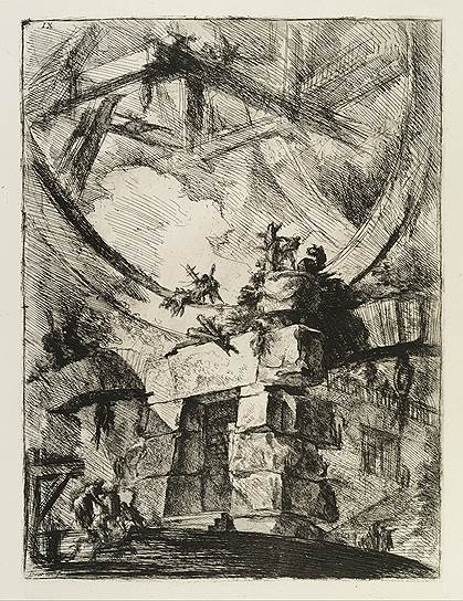 Джованни Пиранези. «Огромное колесо». Из серии «Воображаемые темницы», 1761 год