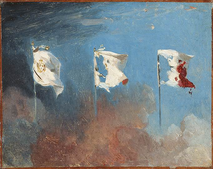 Леон Конье. «Флаги», 1830 год 