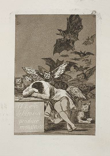 Франсиско Гойя. "Сон разума рождает чудовищ", 1799 год